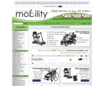 1STchoicemobility.co.uk(Mobility Scooters) Screenshot