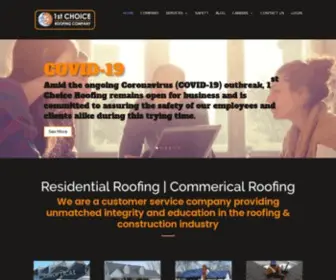 1STchoiceroofing.com(1st Choice Roofing) Screenshot