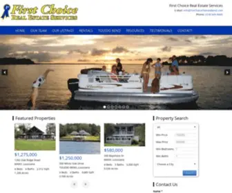 1STchoicetoledobend.com(Toledo Bend Lake area real estate and vacation rentals from First Choice Real Estate Services) Screenshot