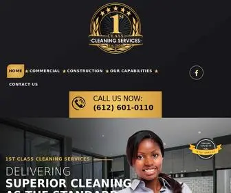 1STclasscleaningmn.com(Commercial and Construction Cleaning) Screenshot