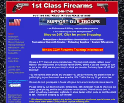 1STclassfirearms.com(1STclassfirearms) Screenshot