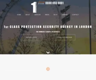 1STclassprotection.co.uk(Top Security Company in London) Screenshot