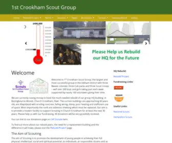 1STcrookham.org(1st Crookham Scout Group) Screenshot