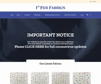 1Stforfabrics.co.uk(1st For Fabrics) Screenshot
