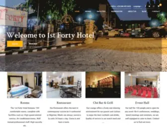 1Stfortyhotel.com(1st Forty Hotel Abuja) Screenshot