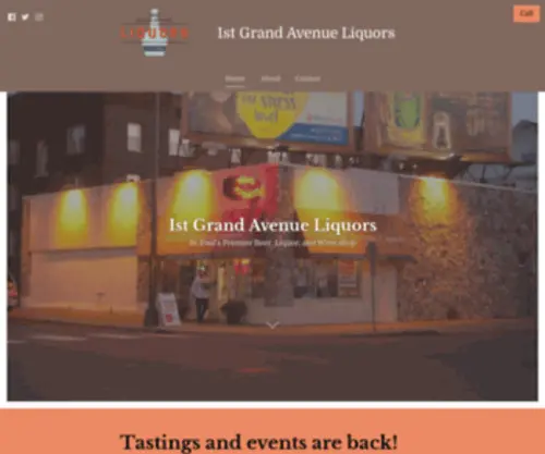 1STgrandaveliquors.com(1st Grand Avenue Liquors) Screenshot