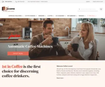 1Stincoffee.com(Espresso Machines) Screenshot