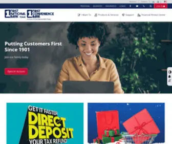 1STNB.com(First National Bank Texas/First Convenience Bank) Screenshot