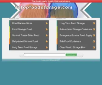 1Stopfoodstorage.com(1Stopfoodstorage) Screenshot