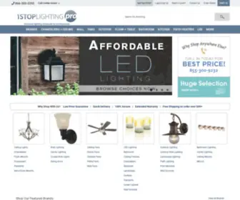 1Stoplightingpro.com(Decorative lighting services for designers) Screenshot