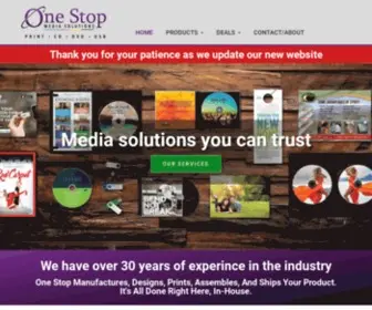 1Stopmediasolutions.com(Your solutions headquarters for all your media needs) Screenshot