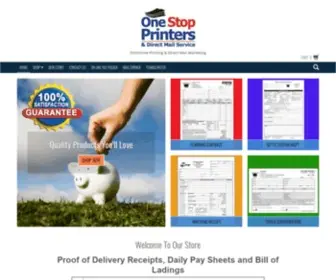 1Stopprinters.com(One Stop Printers & Direct Mail Service) Screenshot