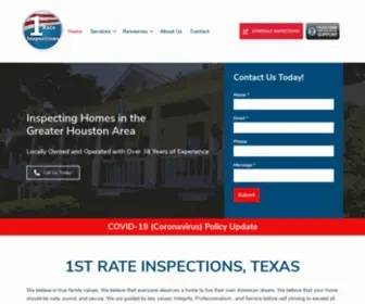 1Strateinspections.com(1st Rate Home Inspections Houston) Screenshot