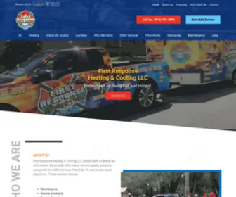 1Stresponseairconditioning.com(First Response) Screenshot