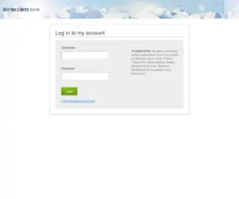 1Stsecurityofwabb.com(1st Security Bank) Screenshot