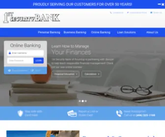 1Stsecurityroundup.com(1st Security Bank of Roundup) Screenshot