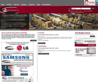 1Stservall.com(1st Source Servall Appliance Parts) Screenshot