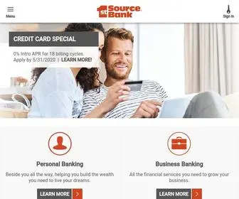 1Stsource.com(Your 1st Source for Personal and Business Banking) Screenshot
