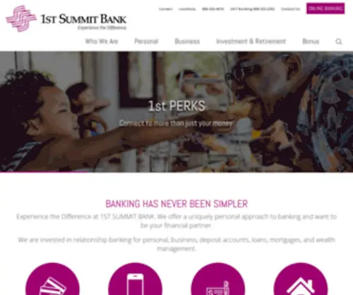 1Stsummit.com(1ST SUMMIT BANK) Screenshot