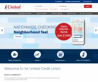 1Stuscu.org(1st United Credit Union) Screenshot