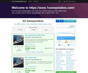 1Sweepstakes.com Screenshot