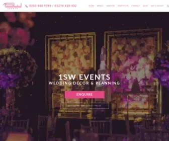 1Swevents.com(Asian & Indian Wedding Decor Company) Screenshot
