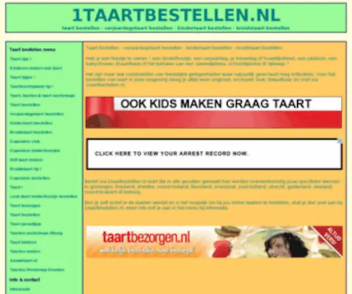 1Taartbestellen.nl(TAART BESTELLEN) Screenshot