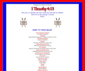 1Timothy4-13.com(1 Timothygive attendance tand doctrine) Screenshot
