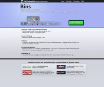 1Upindustries.com(Bins™) Screenshot