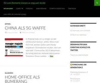 1V.com(Die virtuelle Repräsentanz des ehemaligen Lehrstuhls für Betriebswirtschaftslehre) Screenshot