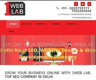 1Weblab.com(SEO Company in Delhi) Screenshot