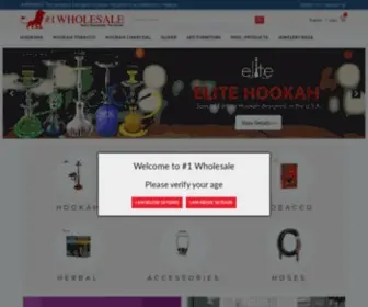 1Wholesale.com(Hookah Wholesale and Shisha Tobacco Wholesale) Screenshot