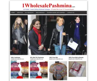 1Wholesalepashmina.com(Wholesale Pashmina Importer Exporter Shawls Scarves Stoles) Screenshot