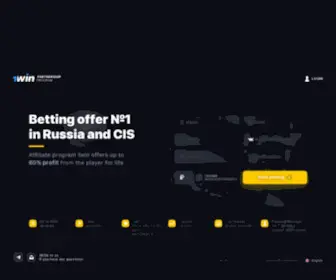 1Win.run(Join the official 1win partner & affiliate program) Screenshot
