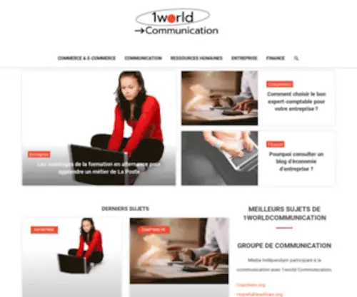 1Worldcommunication.org(Communiquons autour de Votre Entreprise) Screenshot