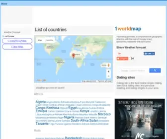 1Worldmap.com(List of countries) Screenshot