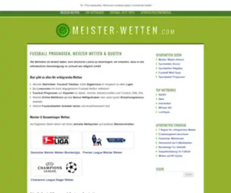 1X2Wetten.com(Meister Wetten & Quoten) Screenshot