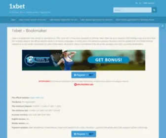 1Xbet-ONE.com(Bookmaker, Mirror, Mobile version, Registration) Screenshot