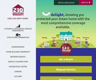 2-10.com(A home warranty from 2) Screenshot