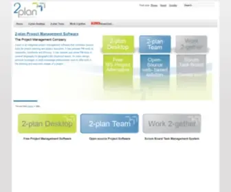 2-Plan.com(2-plan Project Management Systems offers three PM tools) Screenshot