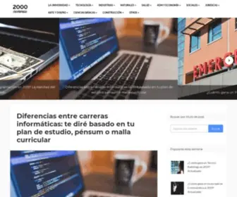 2000Carreras.com(La realidad de la carrera que quieres seguir) Screenshot