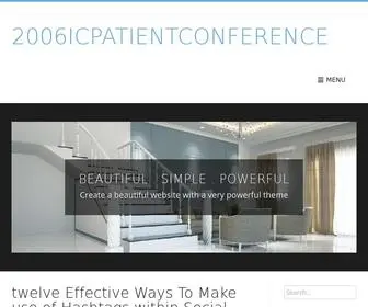 2006Icpatientconference.com(2006 Icpatientconference) Screenshot