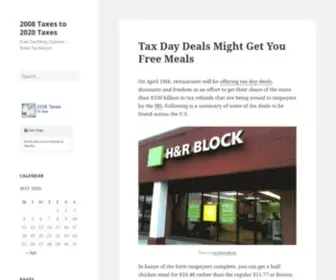 2008Taxes.org(2008 Taxes to 2021 Taxes) Screenshot