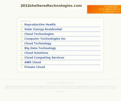 2012Shelteredtechnologies.com(2012 Shelteredtechnologies) Screenshot