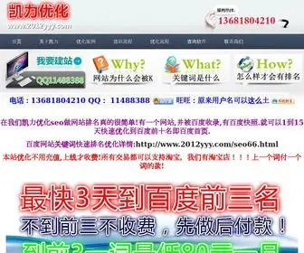 2012YYY.com(百度排名优化) Screenshot
