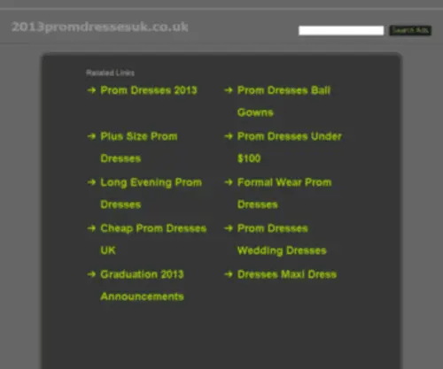 2013Promdressesuk.co.uk(Prom Dress 2013 UK) Screenshot
