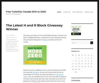 2014Taxes.ca(Free TurboTax Canada 2014 to 2021) Screenshot