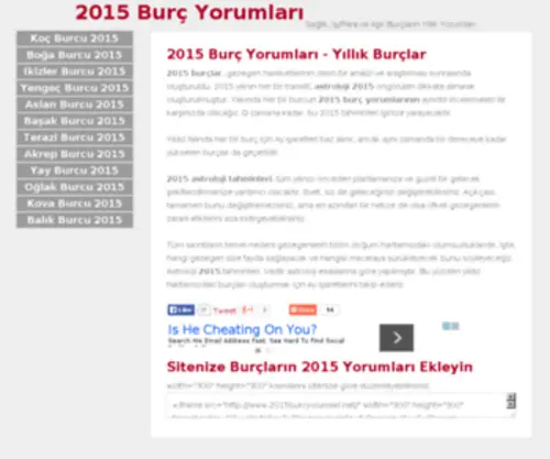 2015Burcyorumlari.net(2015 Burcyorumlari) Screenshot