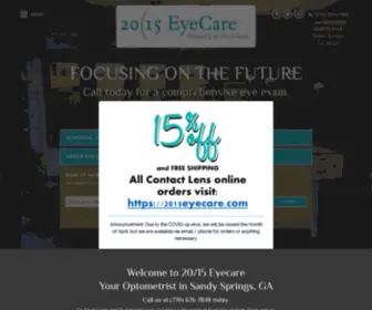 2015Eyecare.com(Optometrist in Sandy Springs) Screenshot