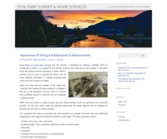 2016Parksummit.org(2016 Park Summit & Home Services) Screenshot